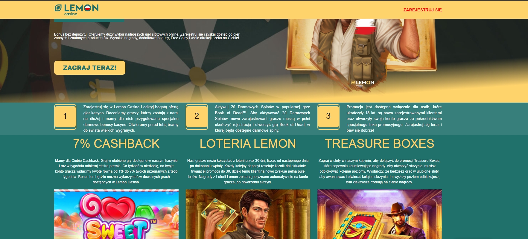 Lemon Casino Darmowe Spiny